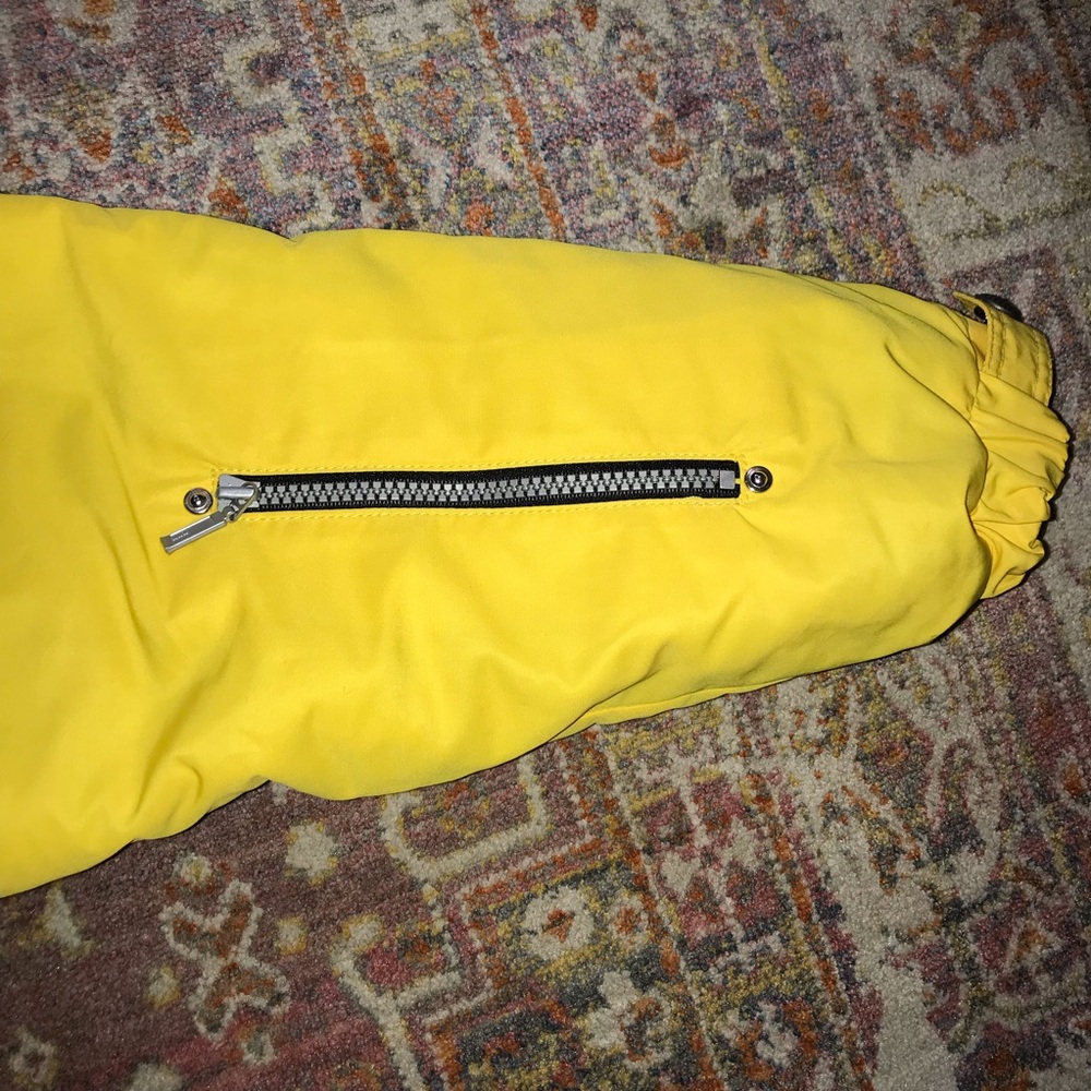 NILS Skiwear Bright Yellow Zipper Jacket Womens Size 6 - Picture 5 of 12